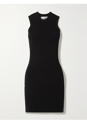 Victoria Beckham - Vb Body Pointelle-trimmed Stretch-knit Mini Dress - Black - 4,6,16,8,18,10,12,14
