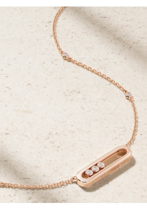 Messika - Baby Move 18-karat Rose Gold Diamond Necklace - One size