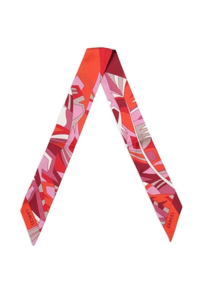 Lancel arabesque silk headband - Red