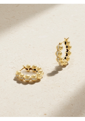 L’Atelier Nawbar - The Atom 18-karat Gold Diamond Hoop Earrings - One size