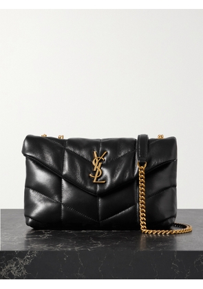 SAINT LAURENT - Puffer Toy Quilted Leather Shoulder Bag - Black - One size