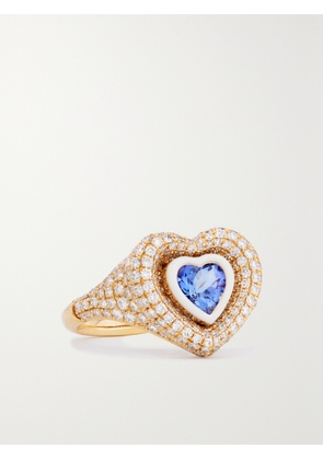 Kamyen - Manaal 2.0 18-karat Gold, Diamond And Tanzanite Ring - Blue - 3,3 1/2,4,5,6 1/2