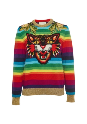 Gucci Pre-Owned wool embroidered sweater