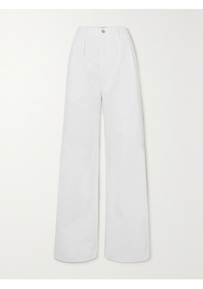 Citizens of Humanity - + Net Sustain Maritzy Pleated Boyfriend Organic Jeans - Cream - 23,24,25,26,27,28,29,30,31,32,33