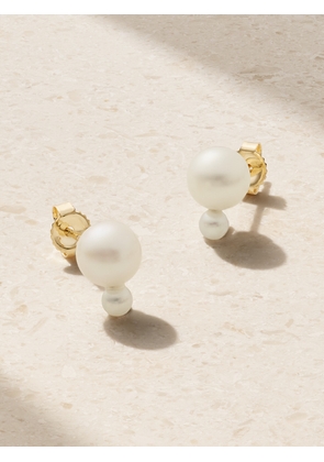Mizuki - 14-karat Gold Pearl Earrings - One size