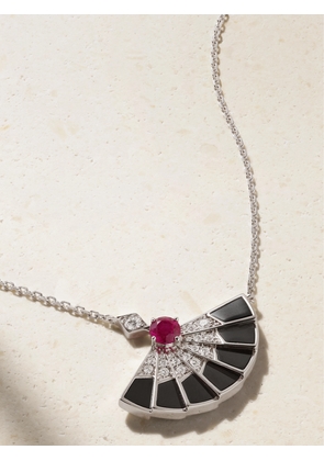 Garrard - Fanfare Symphony 18-karat White Gold Multi-stone Necklace - One size