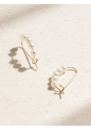 Mizuki - 14-karat Gold Pearl Earrings - One size