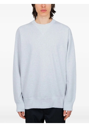 Comme des Garçons Homme button-detail crew-neck sweatshirt - Blue