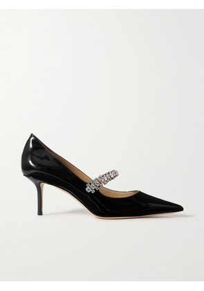 Jimmy Choo - Bing 65mm Crystal-embellished Patent-leather Pumps - Black - IT34,IT34.5,IT35,IT35.5,IT36,IT36.5,IT37,IT37.5,IT38,IT38.5,IT39,IT39.5,IT40,IT40.5,IT41,IT41.5,IT42