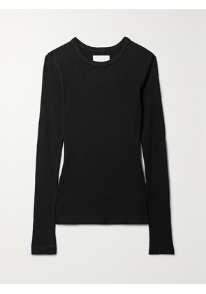 Citizens of Humanity - + Net Sustain Bina Ribbed Lyocell-blend Top - Black - x small,small,medium,large,x large