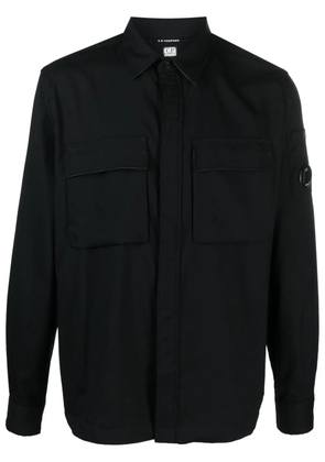 C.P. Company Lens-detail button-up shirt - Black