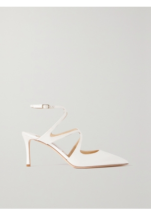 Jimmy Choo - Azia 95 Satin Point-toe Pumps - White - IT35,IT35.5,IT36,IT36.5,IT37,IT37.5,IT38,IT38.5,IT39,IT39.5,IT40,IT40.5,IT41,IT41.5,IT42