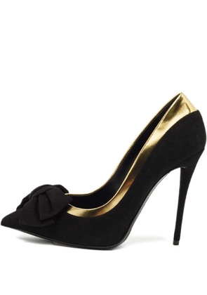 Giuseppe Zanotti bow-detail suede pumps - Black