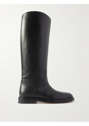 LEGRES - 80 Leather Knee Boots - Black - IT36,IT37,IT38,IT39,IT40,IT41,IT42