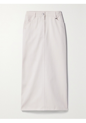 Brunello Cucinelli - Cotton-twill Midi Skirt - Off-white - IT36,IT38,IT40,IT42,IT44,IT46,IT48