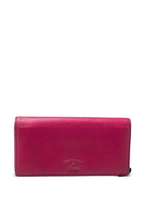 Gucci Pre-Owned Swing leather wallet - Pink