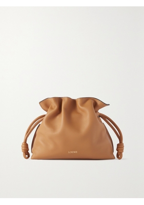 LOEWE - Flamenco Mini Leather Clutch - Brown - One size