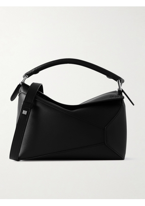 LOEWE - Puzzle Edge Small Textured-leather Shoulder Bag - Black - One size