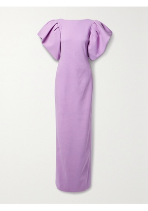 Oscar de la Renta - Wool-blend Gown - Purple - US2,US4,US6,US8,US10,US12,US14