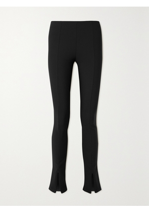 The Frankie Shop - Reya Ribbed Stretch-jersey Flared Leggings - Black - x small,small,medium,large