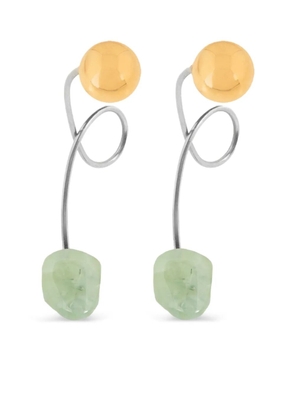 DRIES VAN NOTEN stone stud earrings - Silver