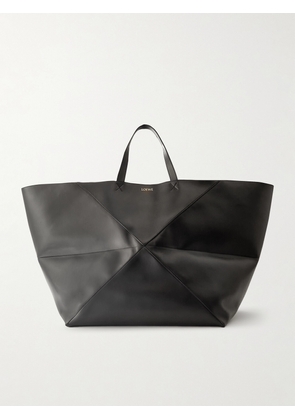 LOEWE - Puzzle Fold Xl Convertible Leather Tote - Black - One size