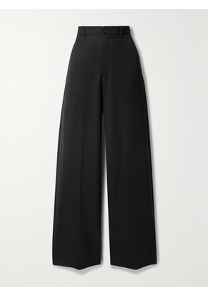 Nili Lotan - Johan Wool-twill Wide-leg Pants - Black - US0,US2,US4,US6,US8,US10,US12