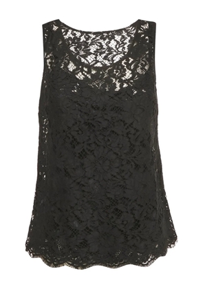 Dolce & Gabbana Pre-Owned floral-lace blouse - Black