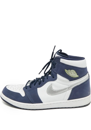 Jordan Air Jordan 1 suede leather sneakers - Blue