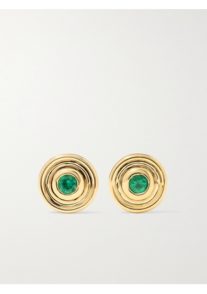 Almasika - Mini Universum 18-karat Gold Emerald Earrings - One size