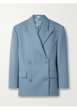 Acne Studios - Double-breasted Twill Blazer - Blue - EU 30,EU 32,EU 34,EU 36,EU 38,EU 40,EU 42
