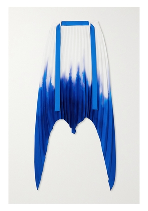 AZ FACTORY - + Thebe Magugu Asymmetric Pleated Recycled Satin-twill Skirt - White - FR 34,FR 36,FR 38,FR 40,FR 42,FR 44