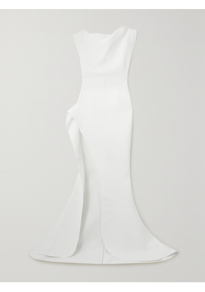 Maticevski - Victoire Draped Crepe Gown - White - UK 6,UK 8,UK 10,UK 12,UK 14,UK 16