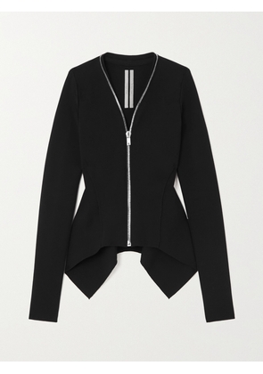 Rick Owens - Asymmetric Ponte Jacket - Black - x small,small,medium,large,x large