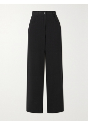Matteau - + Net Sustain Wool-blend Crepe Straight-leg Pants - Black - 1,2,3,4,5