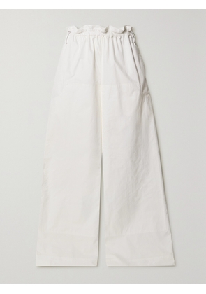 REMAIN BIRGER CHRISTENSEN - Hani Cotton-poplin Wide-leg Cargo Pants - White - DK32,DK34,DK36,DK38,DK40,DK42