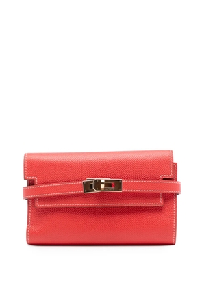 Hermès Pre-Owned 2014 Epsom Kelly Depliant Wallet long wallets - Red