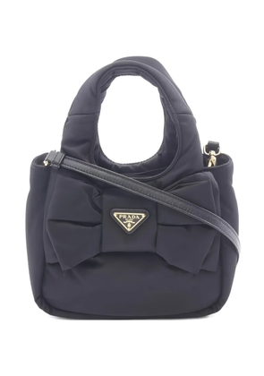 Prada Pre-Owned 2010s padded bow-detail tote bag - Black