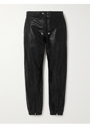 Rick Owens - Leather Tapered Pants - Black - IT38,IT40,IT42,IT44,IT46