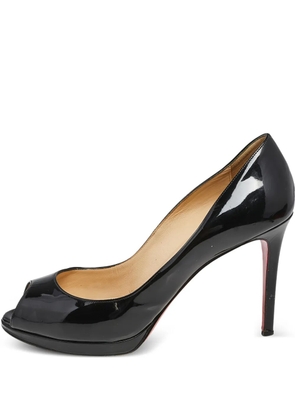 Christian Louboutin Pre-Owned 100mm peep-toe pumps - Black