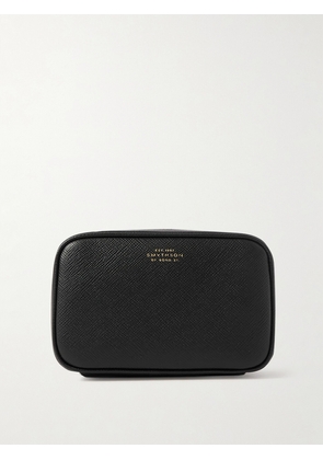Smythson - Panama Textured-leather Cosmetic Case - Black - One size