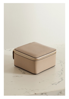 Smythson - Panama Textured-leather Trinket Case - Neutrals - One size