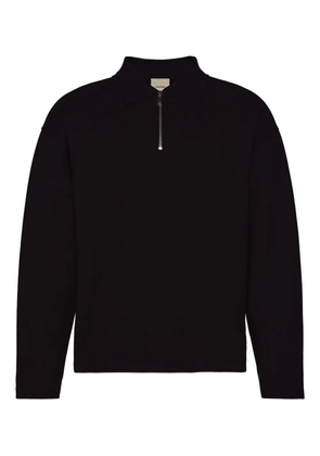 Calvin Klein long-sleeve polo shirt - Black