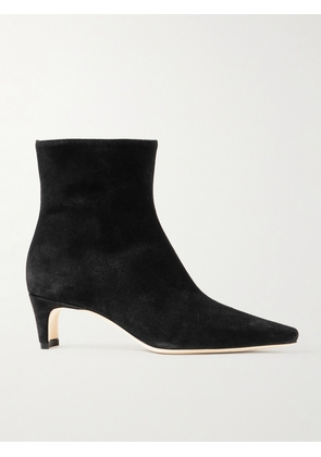 STAUD - Wally Suede Ankle Boots - Black - IT35,IT35.5,IT36,IT36.5,IT37,IT37.5,IT38,IT38.5,IT39,IT39.5,IT40,IT40.5,IT41,IT41.5,IT42