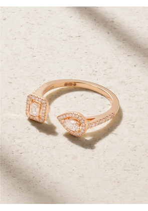 Messika - My Twin Toi & Moi 18-karat Rose Gold Diamond Ring - 52,53,54