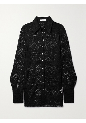 INTERIOR - The Emma Corded Lace Shirt - Black - x small,small,medium,large,x large