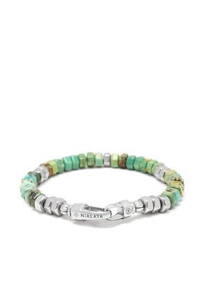 Nialaya Jewelry hexagon beaded bracelet - Green