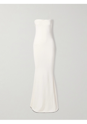 Jacquemus - Aro Draped Jersey Maxi Dress - White - FR 32,FR 34,FR 36,FR 38,FR 40,FR 42,FR 44