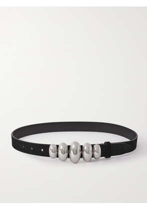 MARANT ÉTOILE - Fuzz Embellished Nubuck Belt - Black - 70,75,80,85,90,95