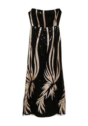 BLAKLACE bead embellishment dress - Black